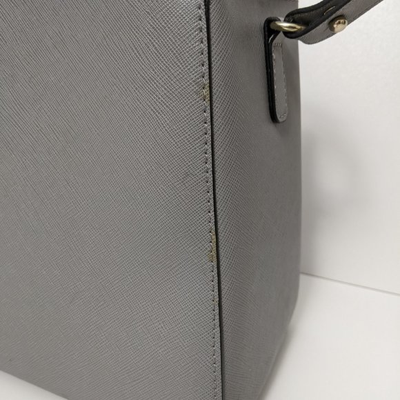 Zara Basic Collection Gray Handbag Crossbody Adjustable Button Closure Pocket - Picture 13 of 16